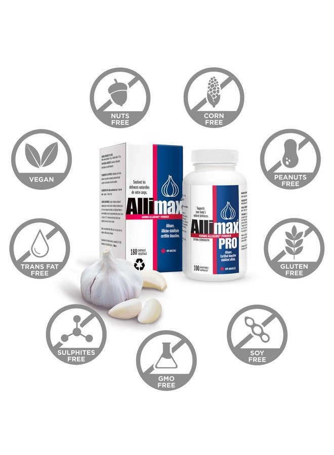Allimax Pro 450mg 100 Vegicaps. Allicin Garlic Supplement to Support Your Body’s Immune Function. With Stabilized Allicin Extracted from Clean & Sustainable Spanish Grown Garlic. Professional Strength - Image 5