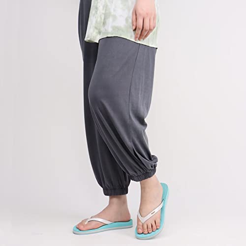 KuaiLu Womens Fashion Flip Flops Ladies Lightweight Summer Beach Yoga Mat Thong Sandals with Comfortable Arch Support Blue White Size 8 - Image 2