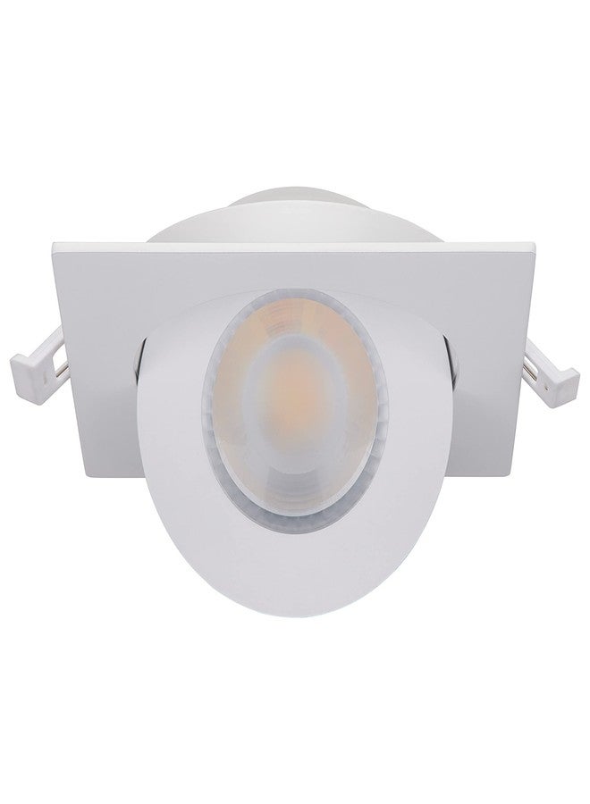 Satco S11841 LED Low-Profile Gimbal Downlight, CCT Selectable 2700K/3000K/ 3500K/4000K/5000K, 4 Inches, White - Image 3