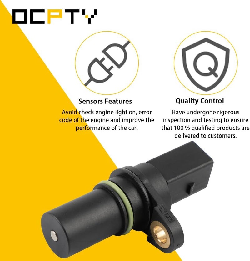 OCPTY Engine Crankshaft Position Sensor Compatible for Audi A3 A4 A5 Q3 for Quattro Q5 S3 TT for Seat Leon & for Volkswagen for Beetle CC Eos for GTI, Replace# 9008019013 - Image 4