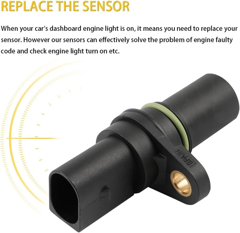 OCPTY Engine Crankshaft Position Sensor Compatible for Audi A3 A4 A5 Q3 for Quattro Q5 S3 TT for Seat Leon & for Volkswagen for Beetle CC Eos for GTI, Replace# 9008019013 - Image 5