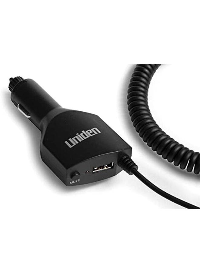 كابل طاقة ذكي لكاشف الرادار LRDACWM044 مع زر كتم وشحن USB لسلسلة R1 و R3 و R7 و DFR، محول سجائر 12 فولت DC