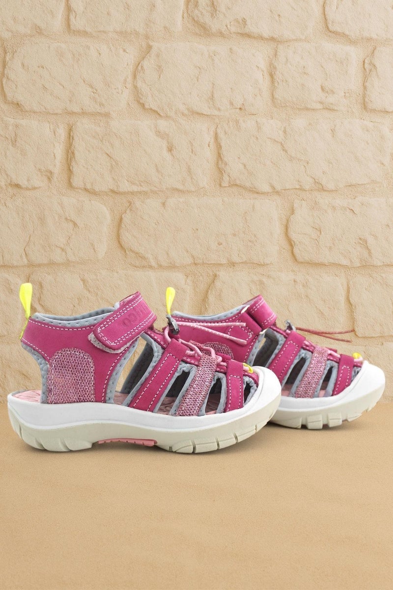 Rakerplus Rakker Plus Artico Pink Genuine Leather Children's Sandals - Image 1