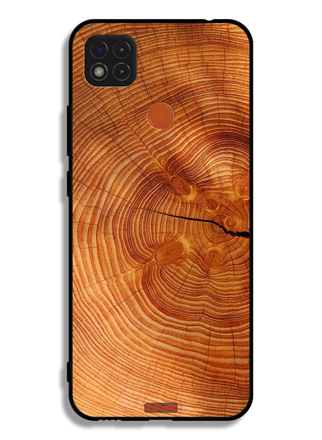 Tolwak Xiaomi Redmi 9C Protective Case Cover Crack Wood - Image 2