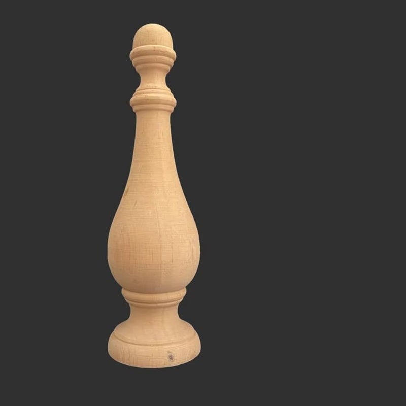 Wooden Carving Column Bed Head Pillar Base Round Ball Headboard Furniture Railing Post Home Decoration Color 3 - Image 1