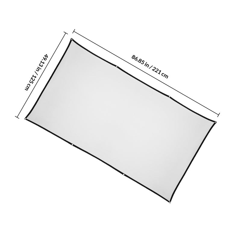 Portable Projector Screen for Outdoor and Indoor Use, Foldable Design, 100 Inch - Image 2