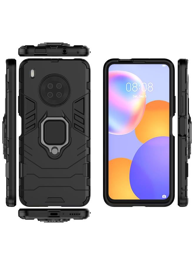 S-TOP Case For Huawei Y9a PC + TPU Shockproof Protective Case with Magnetic Ring Holder - Image 5