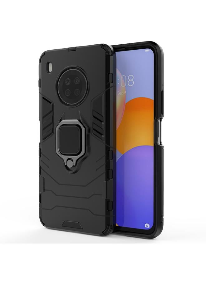 S-TOP Case For Huawei Y9a PC + TPU Shockproof Protective Case with Magnetic Ring Holder - Image 1