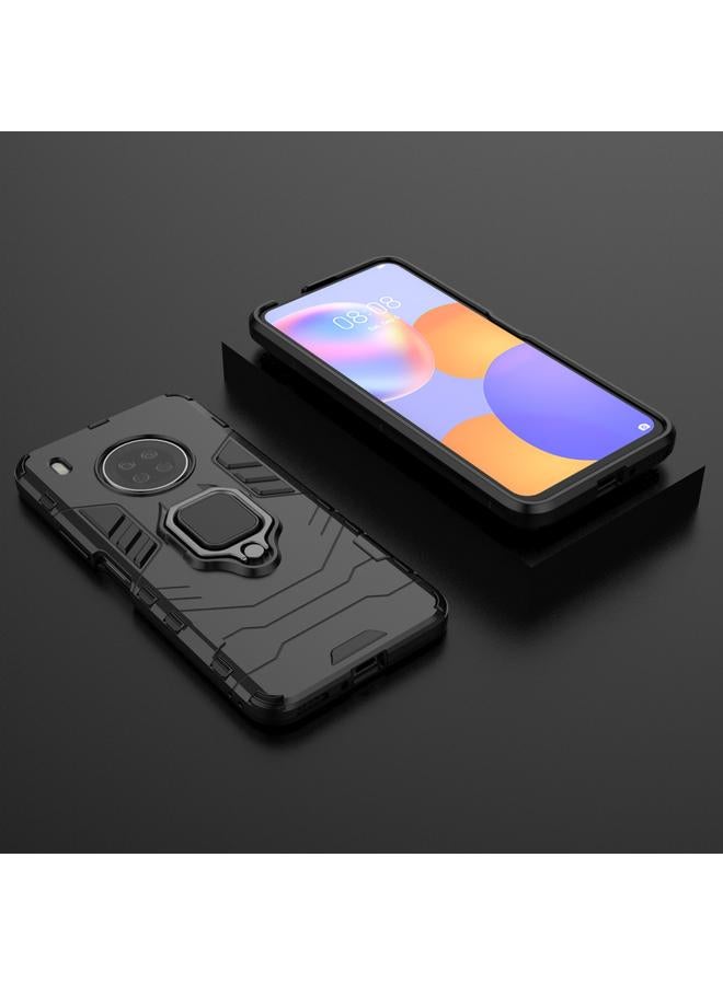 S-TOP Case For Huawei Y9a PC + TPU Shockproof Protective Case with Magnetic Ring Holder - Image 2