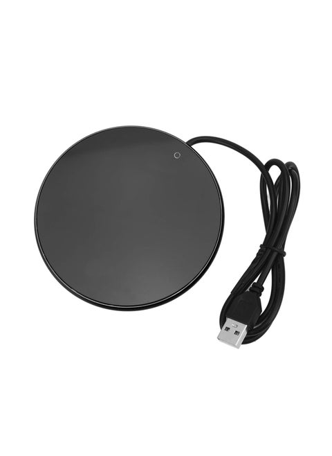 Milk Coffee Cup Warmer 55°C Thermostatic Suitable for Home Office Travel Black
