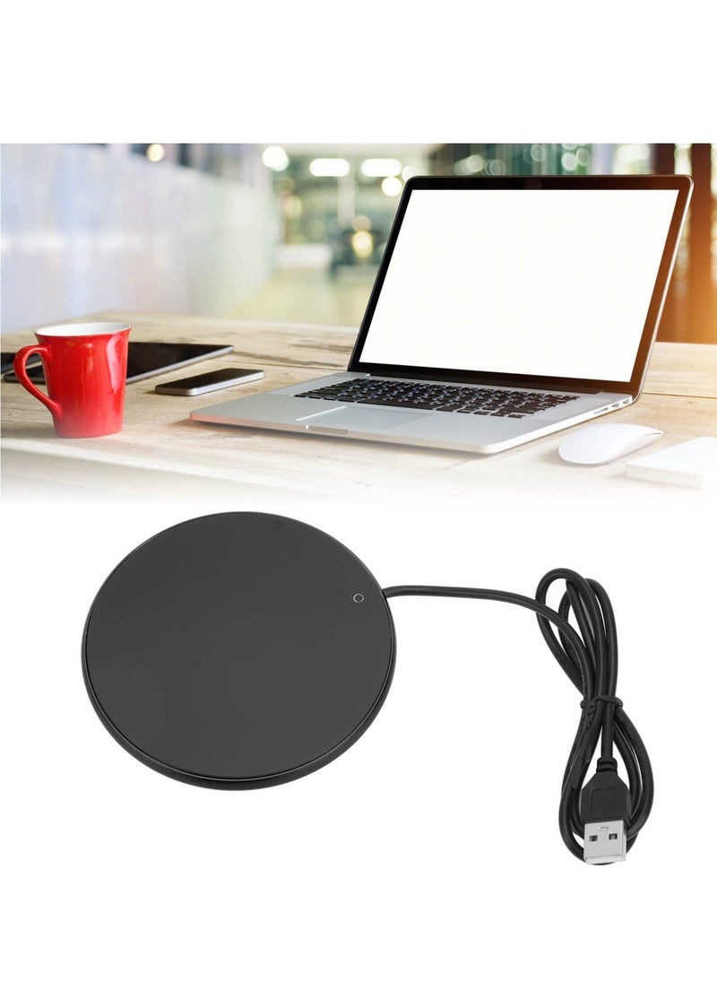 Milk Coffee Cup Warmer 55°C Thermostatic Suitable for Home Office Travel Black