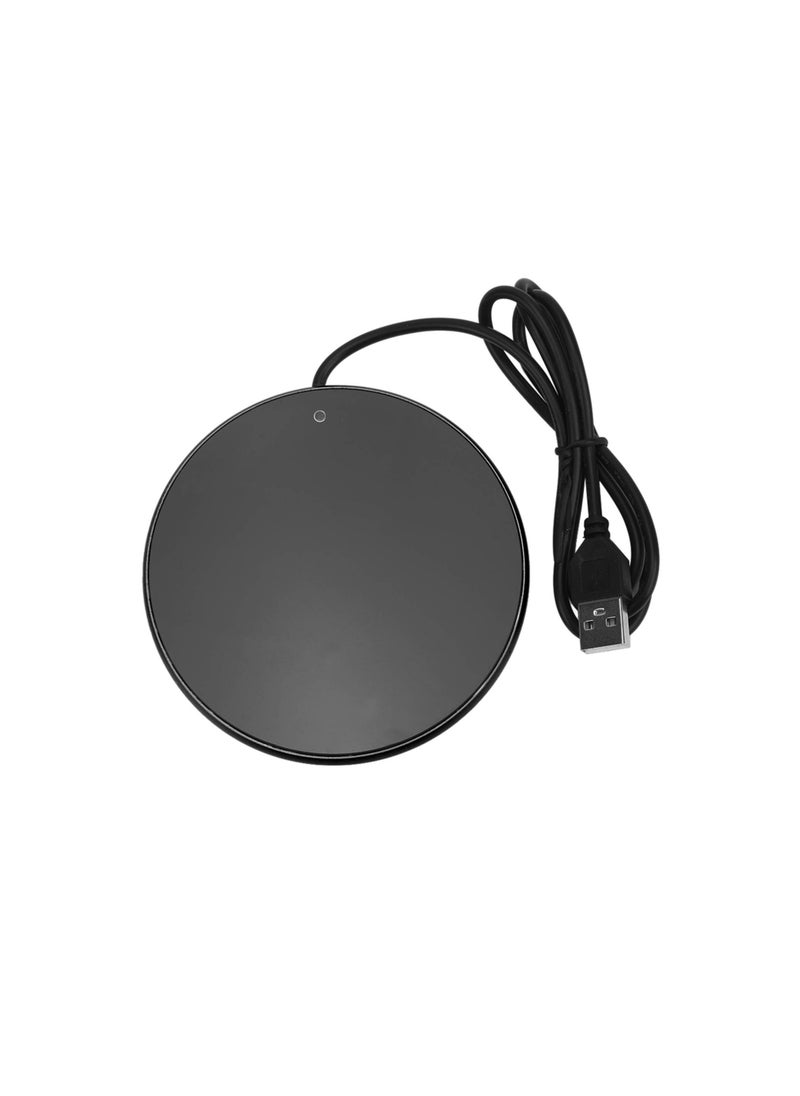 Milk Coffee Cup Warmer 55°C Thermostatic Suitable for Home Office Travel Black