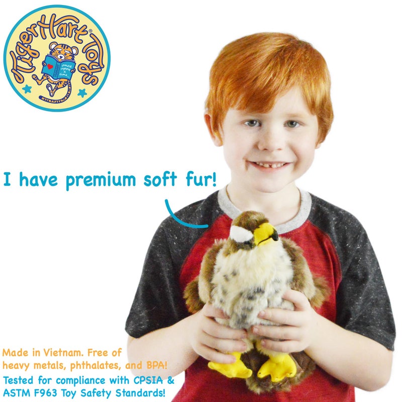 TigerHart Percival The Peregrine Falcon - 9 Inch Stuffed Animal Plush - Image 5