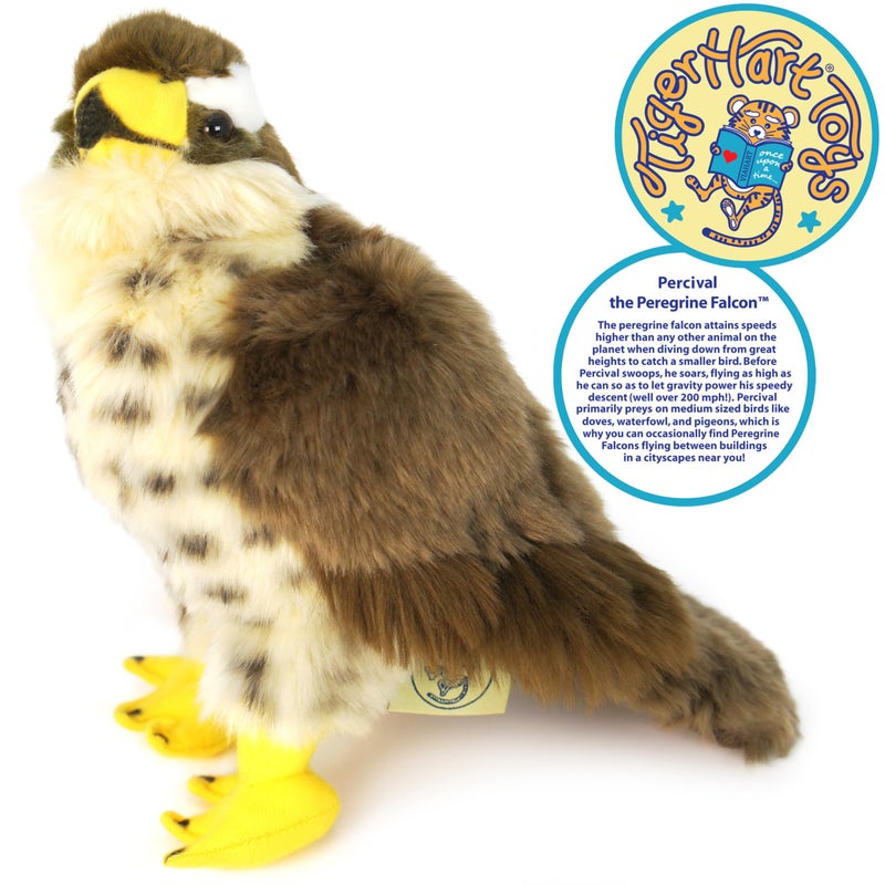 TigerHart Percival The Peregrine Falcon - 9 Inch Stuffed Animal Plush - Image 3