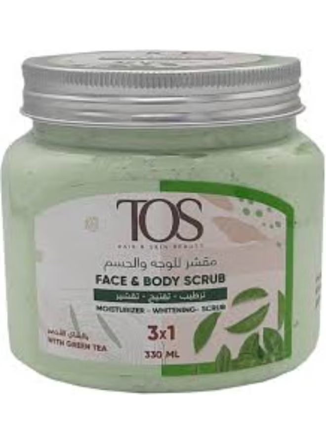 Green tea face and body scrub