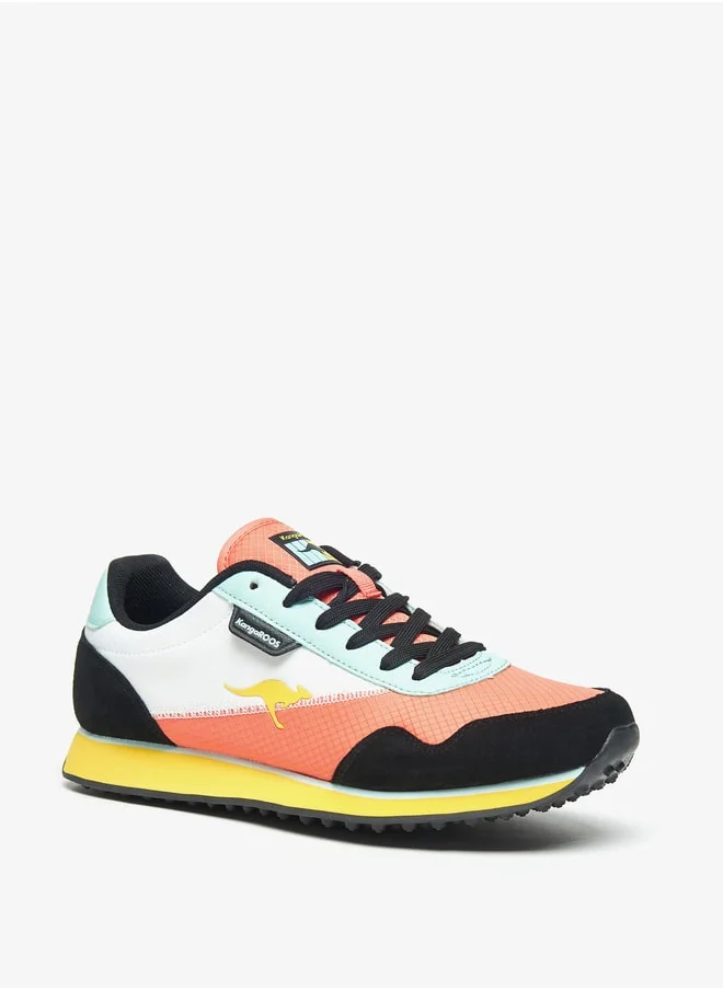 kangaROOS Women's Colourblock Low Top Sneakers with Lace-Up Closure