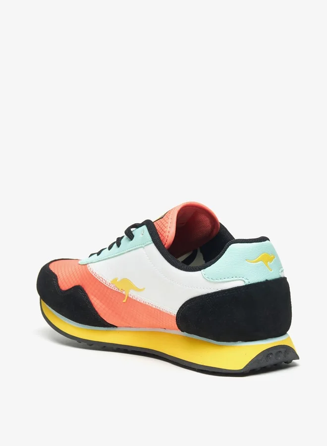 kangaROOS Women's Colourblock Low Top Sneakers with Lace-Up Closure