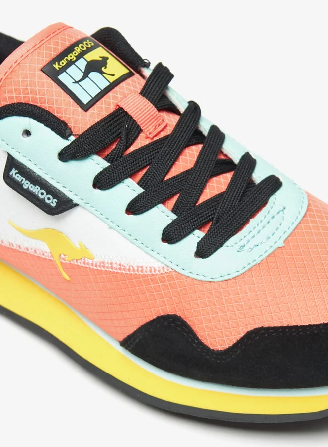 kangaROOS Women's Colourblock Low Top Sneakers with Lace-Up Closure