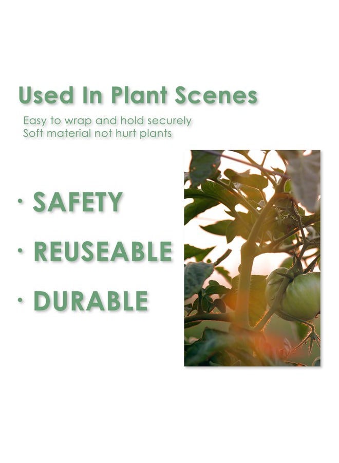 plantactic Garden Tie Green Tape, Plant Supports, Gentle On Plants (32.8ft ×1/2 inch, 1 roll, Green) - Image 4