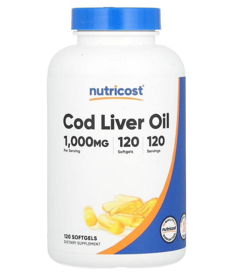 Cod Liver Oil 1000 mg 120 Softgels