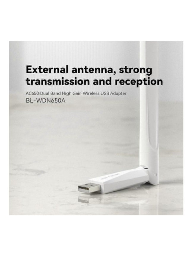 LB-LINK WDN650A Home WiFi Receiver for Decktopomputer Laptop Dual Band 650M Wireless USB Network - Image 2