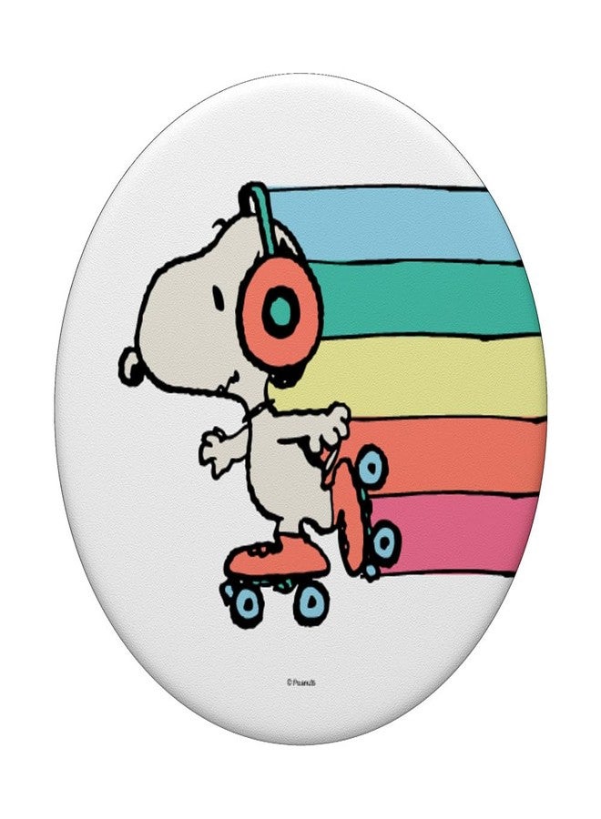 Peanuts Snoopy Roller Skating Rainbow PopSockets Adhesive PopGrip - Image 3