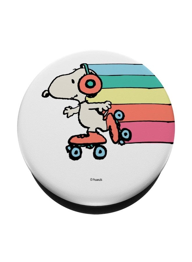 Peanuts Snoopy Roller Skating Rainbow PopSockets Adhesive PopGrip - Image 2