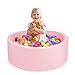 COZYTRAUM Foam Ball Pit 35x 12 Ball Pits for Toddlers Soft Round Kiddie Baby Ball Pool for Kids Ideal Gift for Babies Indoor Outdoor Game Balls Not IncludedPink - Image 2