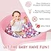 COZYTRAUM Foam Ball Pit 35x 12 Ball Pits for Toddlers Soft Round Kiddie Baby Ball Pool for Kids Ideal Gift for Babies Indoor Outdoor Game Balls Not IncludedPink - Image 3
