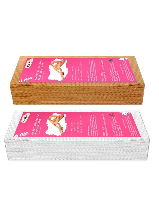 gypsy inc Gypsy Non-woven Body Waxing Strips - 300 Pcs - Pack of 5 - Beige - Hair Removal Wax Strips for Full Body, Face, Legs, Underarms, Facial Eyebrow - Disposable & Anti-Bacterial. - Image 1