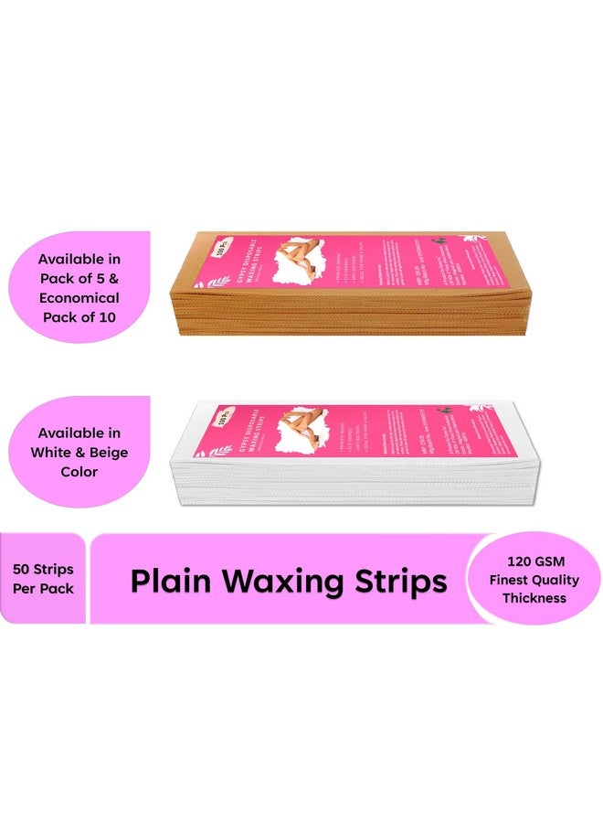 gypsy inc Gypsy Non-woven Body Waxing Strips - 300 Pcs - Pack of 5 - Beige - Hair Removal Wax Strips for Full Body, Face, Legs, Underarms, Facial Eyebrow - Disposable & Anti-Bacterial. - Image 2