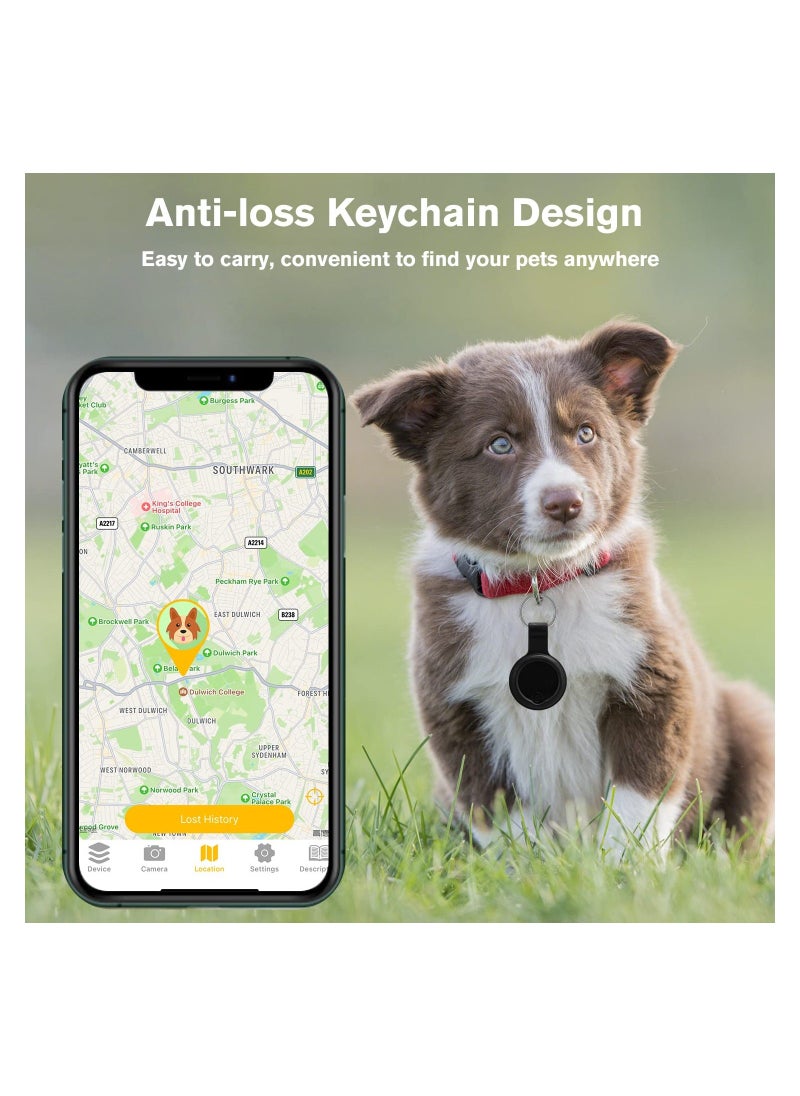 Y&D - 2 Pack Bluetooth Key Finder Locator, Mini Anti Lost Item Tag Tracker Alarm For Pet, Key, Wallet, Luggage, Compatible With Ios And Android, Incl Silicone Protective Cases (White and Black) - Image 1