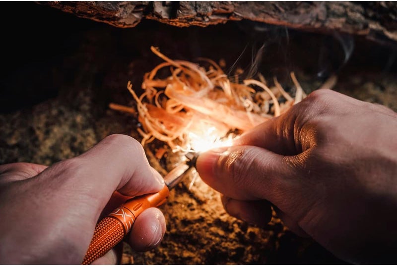 EXOTAC nanoSTRIKER XL Self-Contained Ferrocerium Firestarter for Emergency Survival, Camping, and Hiking - Black - Image 4