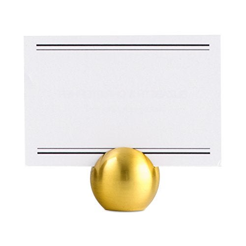 Weddingstar Classic Round Place Brushed Gold Card Holder, 0.4 x 1 x 1 inches - Image 2