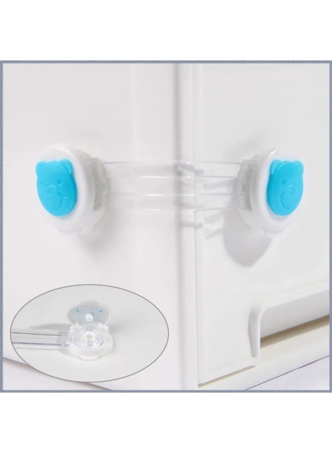 Flexible Child Safety Lock with Bear Design - 4 Piece - Image 5