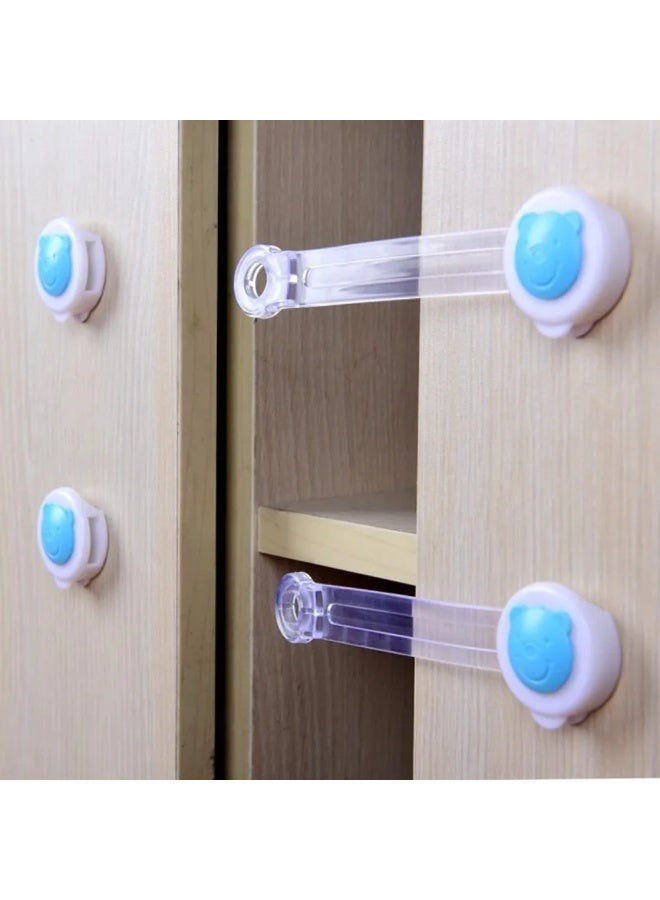 Flexible Child Safety Lock with Bear Design - 4 Piece - Image 1