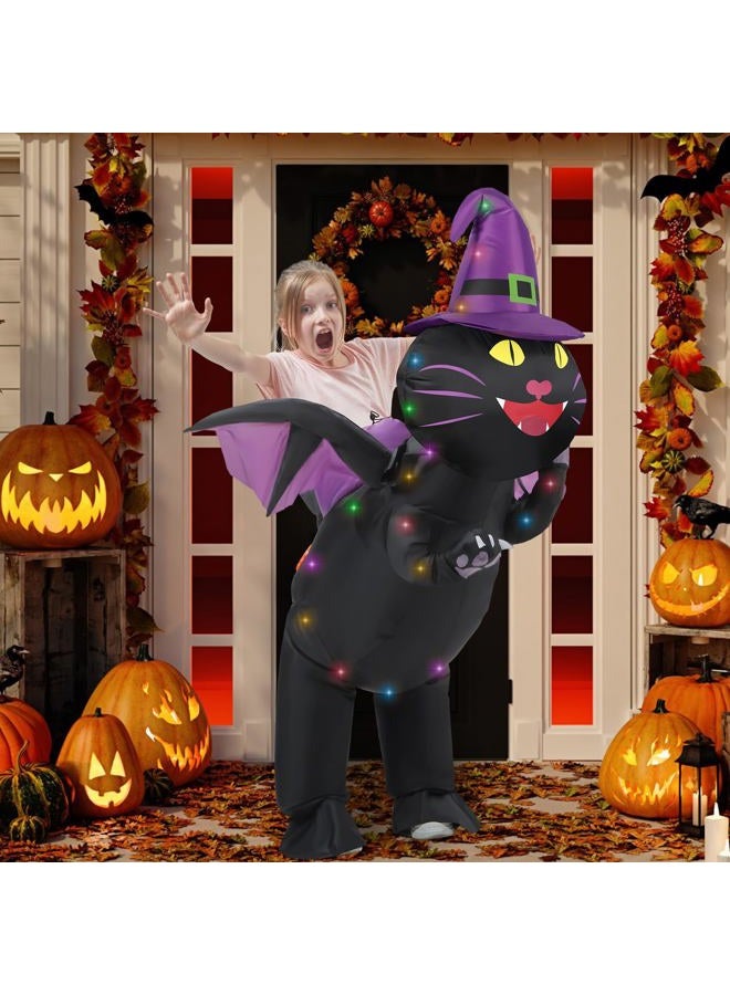 WinnerWhy Child Inflatable Costume with LED Light Blow up Halloween Animal Dress Jumpsuit for Kids Boy Girl (Cat) - Image 2