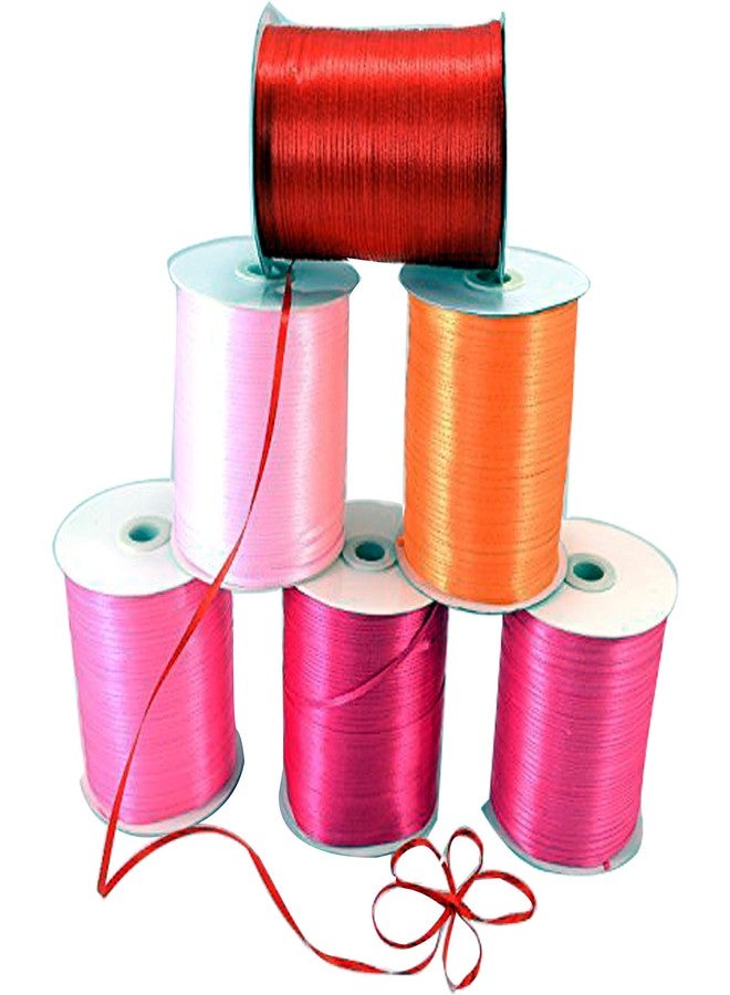 ستار شريط ساتان بعرض 1/8 بوصة، بكرة عملاقة بطول 870 ياردة | شريط بوليستر منسوج مزدوج الوجه، يُستخدم كعلامة وبطاقة تعليق للمشاريع الفنية | شريط قماشي مقاوم للبهتان لسجل القصاصات (1/8 بوصة × 870 ياردة × بكرة واحدة، أحمر) - Image 2