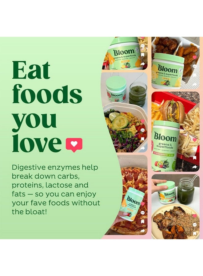 Bloom Nutrition Superfood Greens Powder, Digestive Enzymes with Probiotics and Prebiotics, Gut Health, Bloating Relief for Women, Chlorella, Juice Mix w/Beet Root Powder, 30 SVG, Orange Passionfruit - Image 4