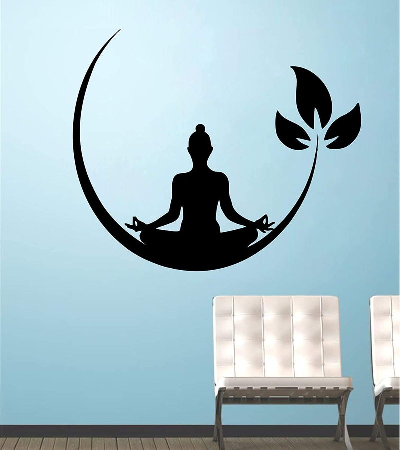 Techgifti Vinyl Religious Meditating Buddha Wall Sticker (117 x 100 cm)-Self-Adhesive - Image 2