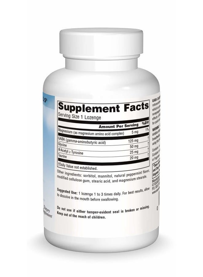 Source Naturals Serene Science, GABA Calm Quick Dissolving Peppermint Flavor* - 60 Lozenges - Image 3