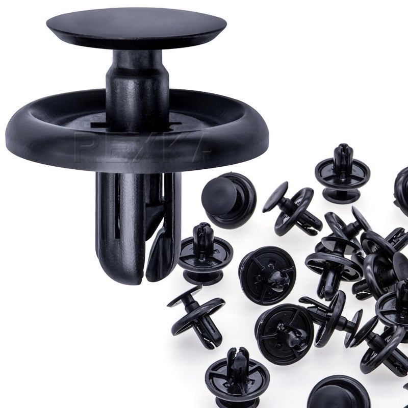 Rexka 20pcs Engine Splash Shield Fender Liner Trunk Lid Trim Under Cover Push-in Style Retainer Clip 90467-07201 for Toyota Lexus 4Runner Avalon Camry Corolla Highlander Matrix RAV4 Sequoia Tundra - Image 1