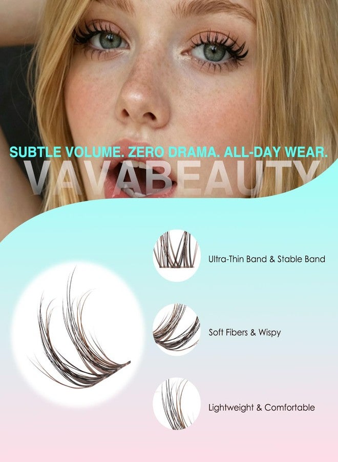 فافابيوتي مجموعة رموش VAVABEAUTY الطبيعية، رموش موكا خفيفة - Image 3