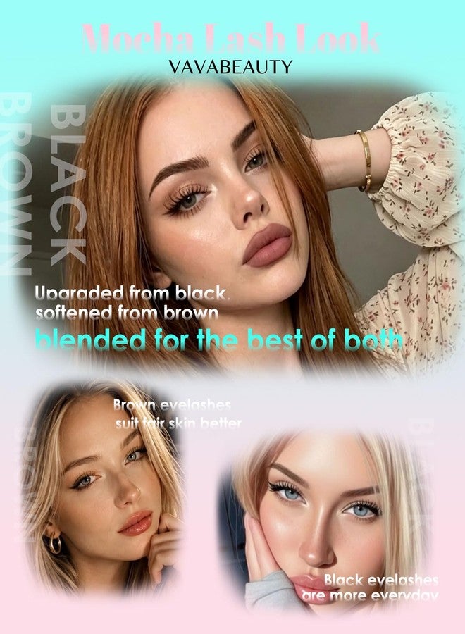 فافابيوتي مجموعة رموش VAVABEAUTY الطبيعية، رموش موكا خفيفة - Image 5