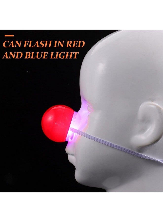 STOBOK Red Nose, 5Pcs Clown Nose Led Red Noses Lighted Circus Clown Nose Glowing Clown Noses Clown Nose Dress Up Props For Halloween, Christmas, Party Cosplay Props - Image 5