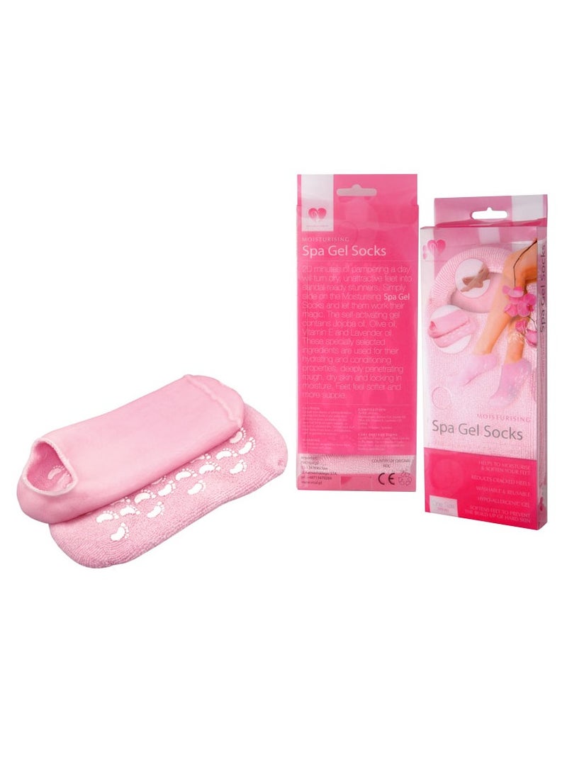 DubaiGallery 1 Pair Moisturizing Treatment Gel Spa Socks - Image 1