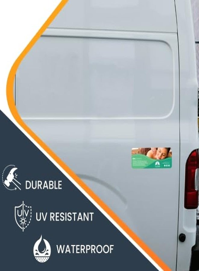 Magnet Me Up Custom 8x3 Inch Rectangle Magnet, Customizable for Businesses, Advertising, Personal Use, Gifts, Choose Your Text, Upload Image, Magnetic Vinyl for Vehicles and Any Magnetic Surface - Image 4