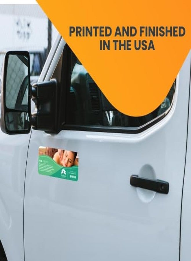 Magnet Me Up Custom 8x3 Inch Rectangle Magnet, Customizable for Businesses, Advertising, Personal Use, Gifts, Choose Your Text, Upload Image, Magnetic Vinyl for Vehicles and Any Magnetic Surface - Image 3