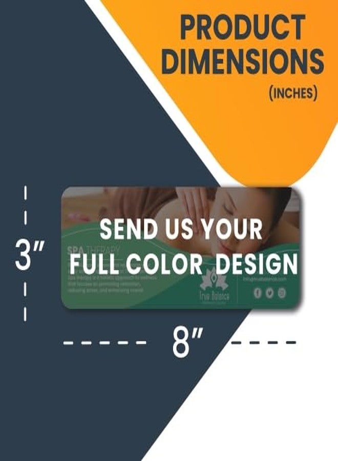 Magnet Me Up Custom 8x3 Inch Rectangle Magnet, Customizable for Businesses, Advertising, Personal Use, Gifts, Choose Your Text, Upload Image, Magnetic Vinyl for Vehicles and Any Magnetic Surface - Image 2