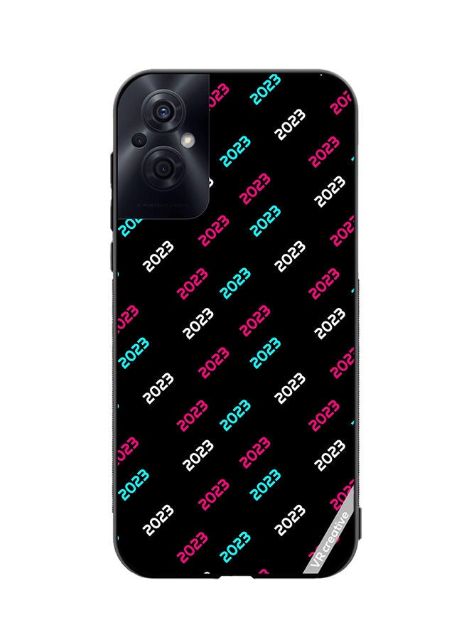 VR CREATIVE Protective Case Cover For Oppo Reno8 Z Creative Concept Of 2023 Happy New Year Design Multicolour